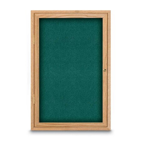 United Visual Products Sliding Door Indoor Enclosed Corkboard, 7 UV9028ACS-GOLD-CLOUD